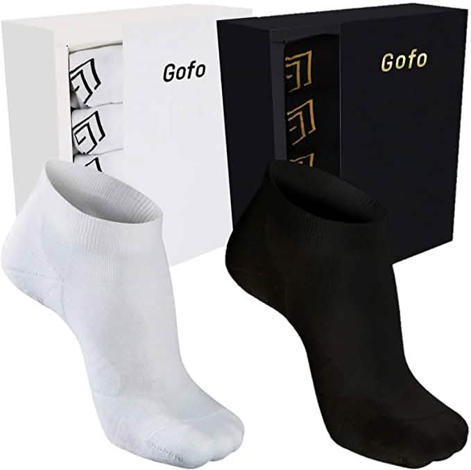 5 Pares: Calcetines tobilleros de bambú para hombre