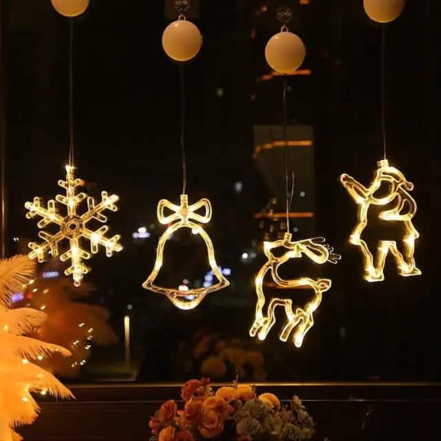 Juego de 5 luces LED de Navidad en serie