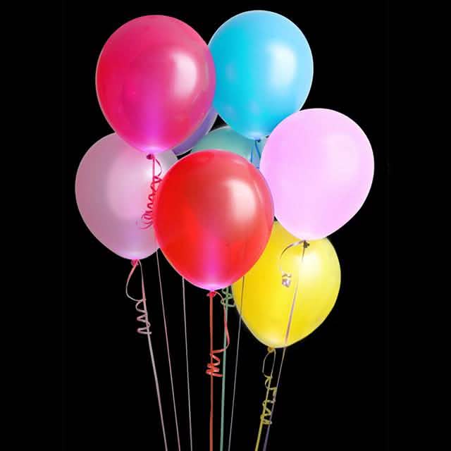 Paquete de 6: 6 globos LED de colores
