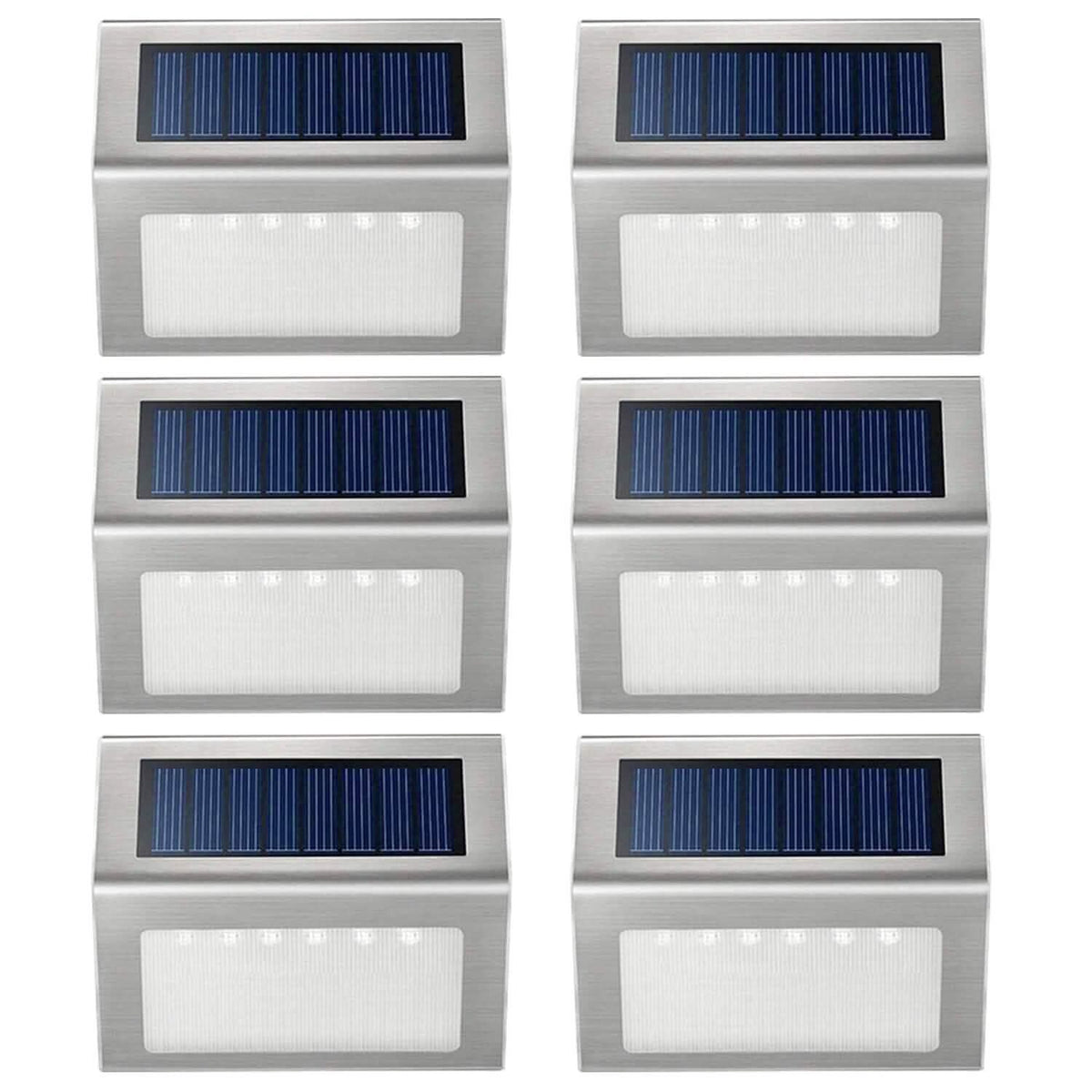6-Pack: Solar Step Lights