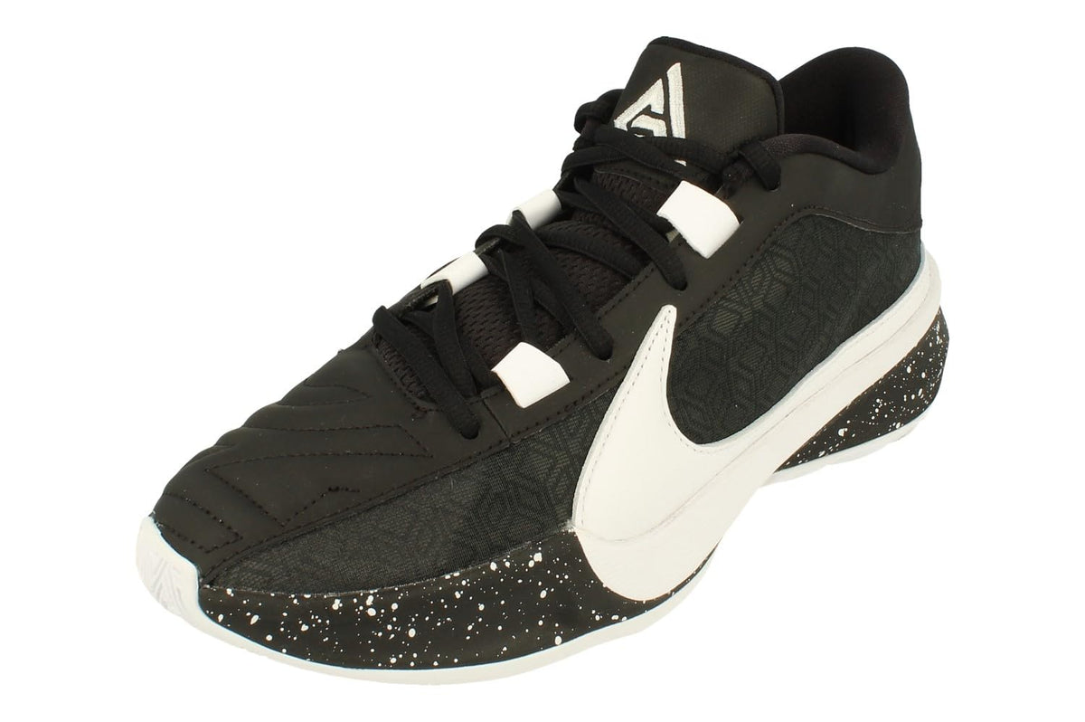 Zapatillas de baloncesto Nike Giannis Freak 5 para hombre (DX4985-003 Negro/Platino puro/Blanco) Talla 10.5