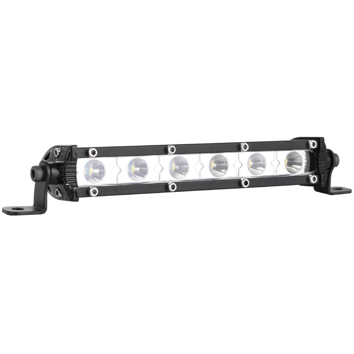 Barra de luz LED de 7" de una fila, luces todoterreno de foco