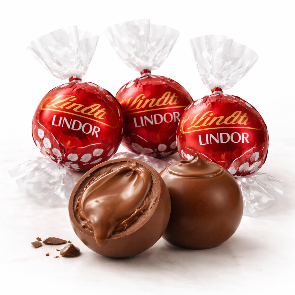 Trufas de chocolate con leche Lindt LINDOR – Bolsa de gran valor