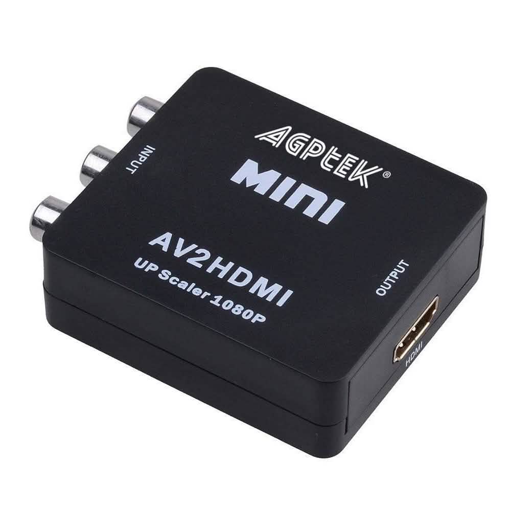 720p 1080p AGPtek Mini Compuesto AV CVBS 3RCA a HDMI Adaptador Convertidor de Video
