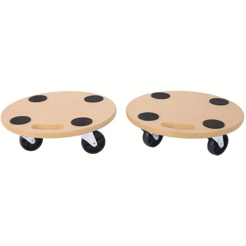 Paquete de 2: Carritos de Mudanza de Muebles de Madera de Servicio Pesado