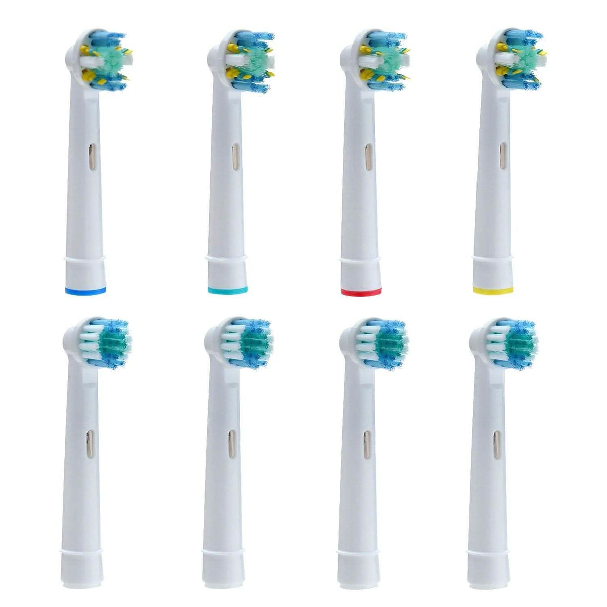 Paquete de 8: Cabezales de repuesto genéricos redondos suaves para cepillo de dientes eléctrico Oral-B Braun