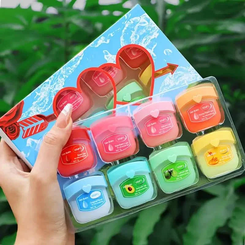 Juego de 8 Piezas: Set de Labiales Hidratantes - Duraderos, Hidratantes y Nutritivos para Labios Secos