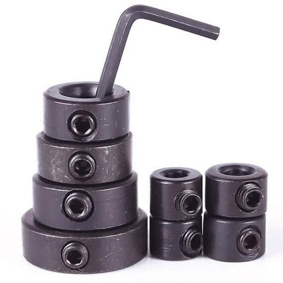 Juego de 8 piezas: Anillos limitadores de profundidad para brocas de carpintería