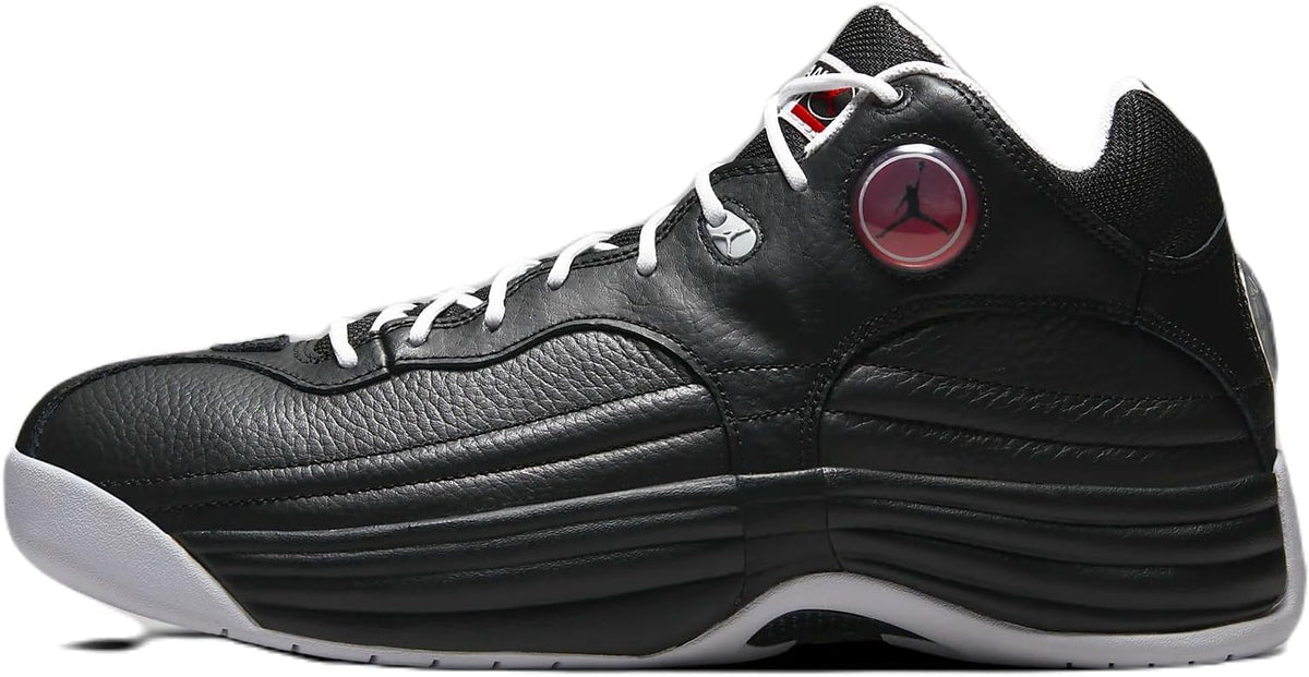 Zapatillas de baloncesto Jordan Jumpman Team I de Nike para hombre, color negro/blanco/rojo universitario, talla 12 M EE. UU.