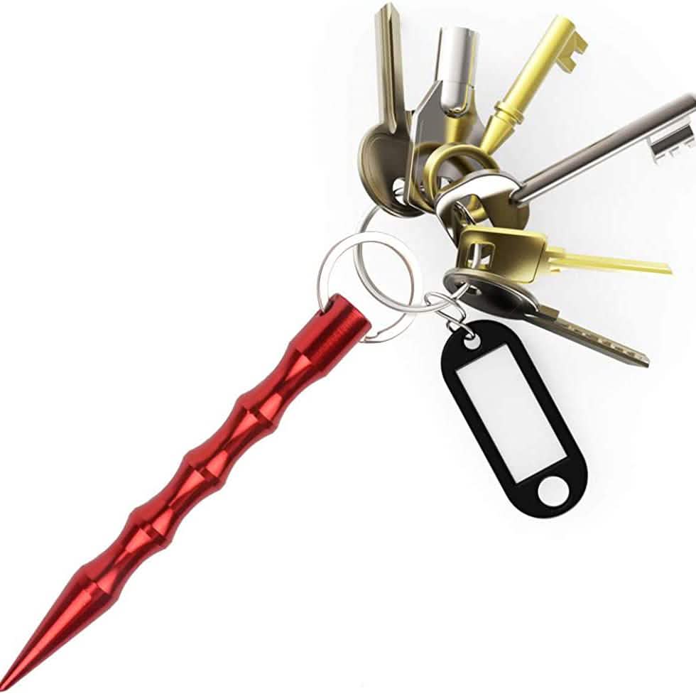Paquete de 9: Llavero de defensa personal de aluminio
