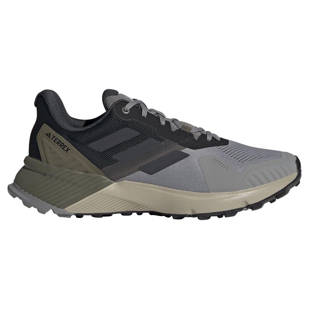 adidas Zapatillas bajas de hombre Non-Football Solid Grey Wonder Beige Olive Strata 9