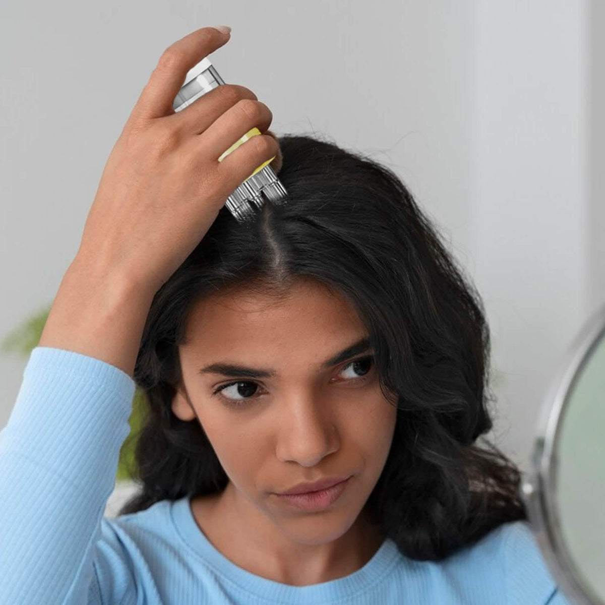 Peine aplicador de aceite capilar portátil para el cuero cabelludo, tratamiento de la raíz del cabello para hombres y mujeres