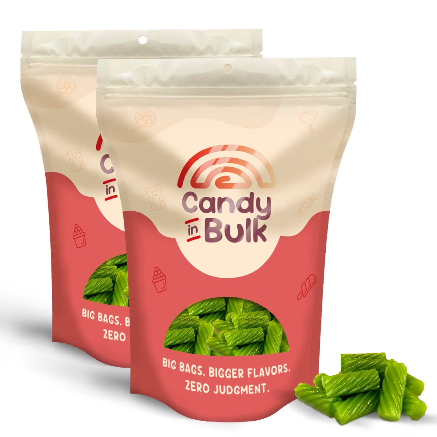 Darrell Lea Soft Licorice Green Apple Candy – Bulk Value Bag