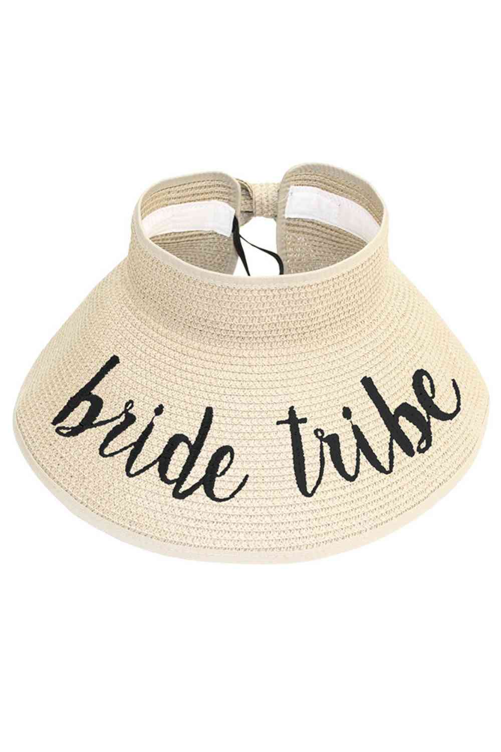 Bride Tribe Roll Up Paper Visor Hat