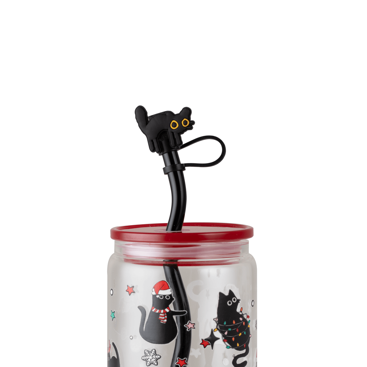 Black Cat Straw Topper