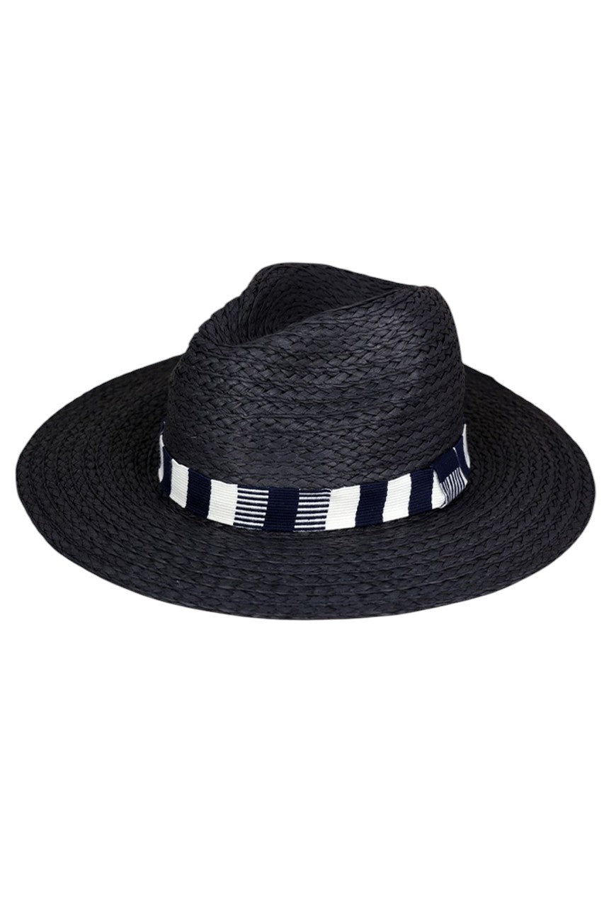 Multi Color Stripe Band Straw Hat
