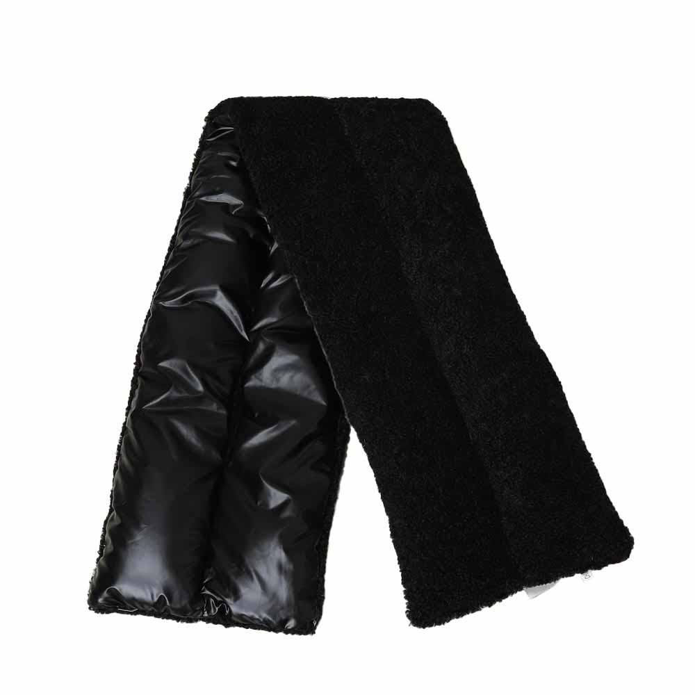 Reversible Puffer Sherpa Pull Through Scarf