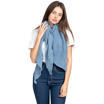 Plain Solid Triangle Scarf Shawl