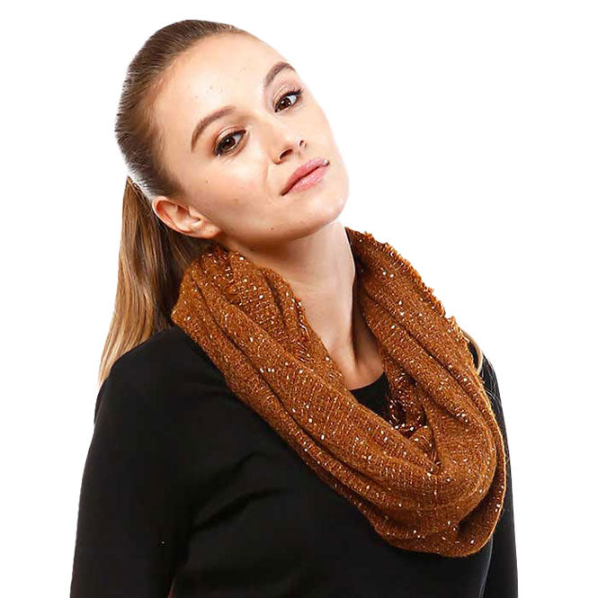 Solid Boucle Infinity Scarf