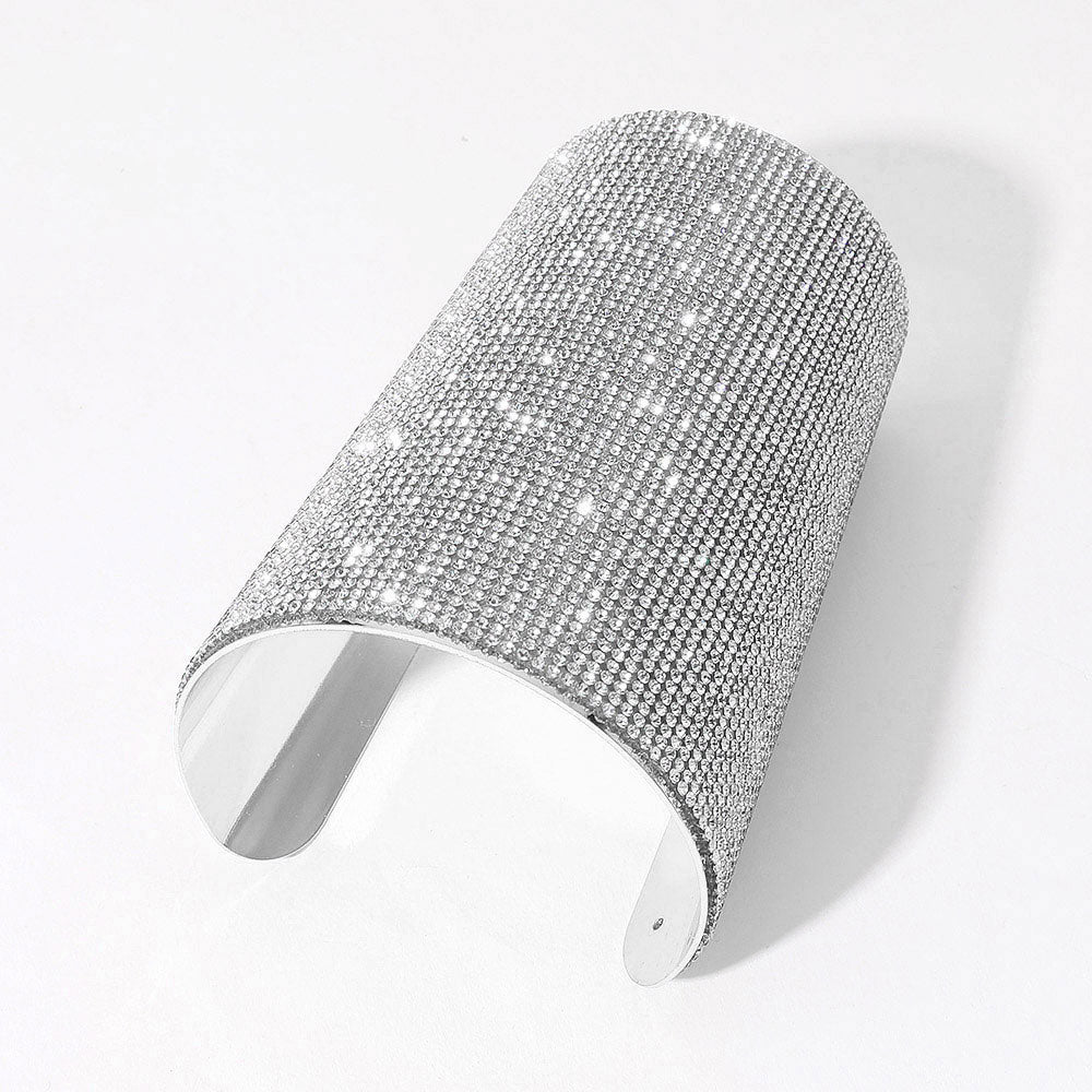 Brazalete Ancho Pavé de Pedrería