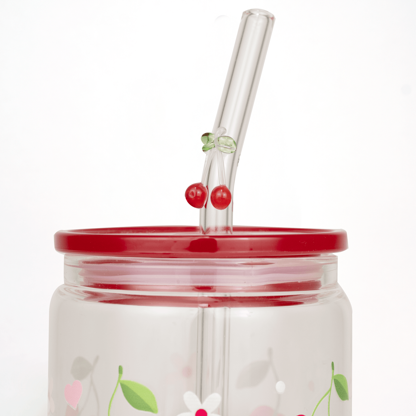 Cherry On Top Glass Straws