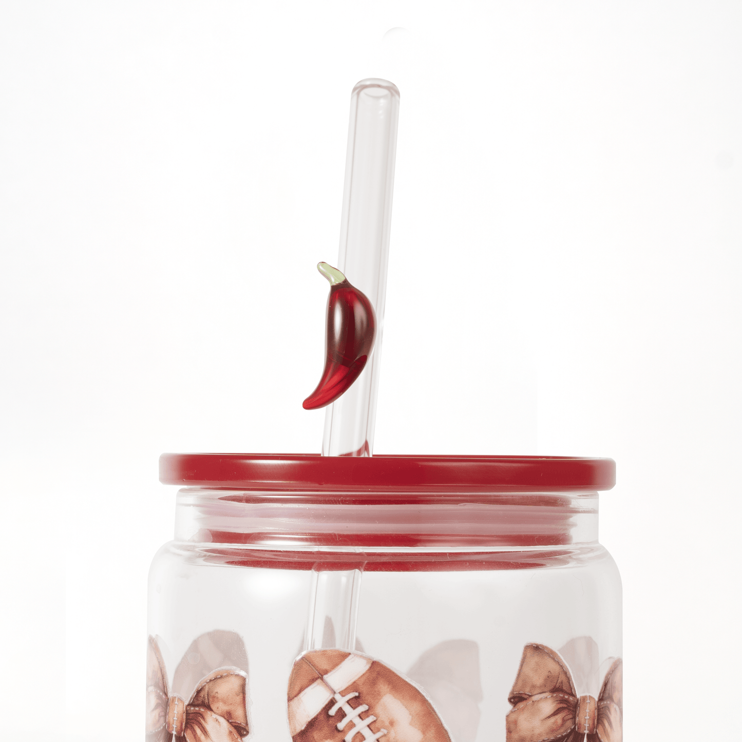 Chili Pepper Glass Straw