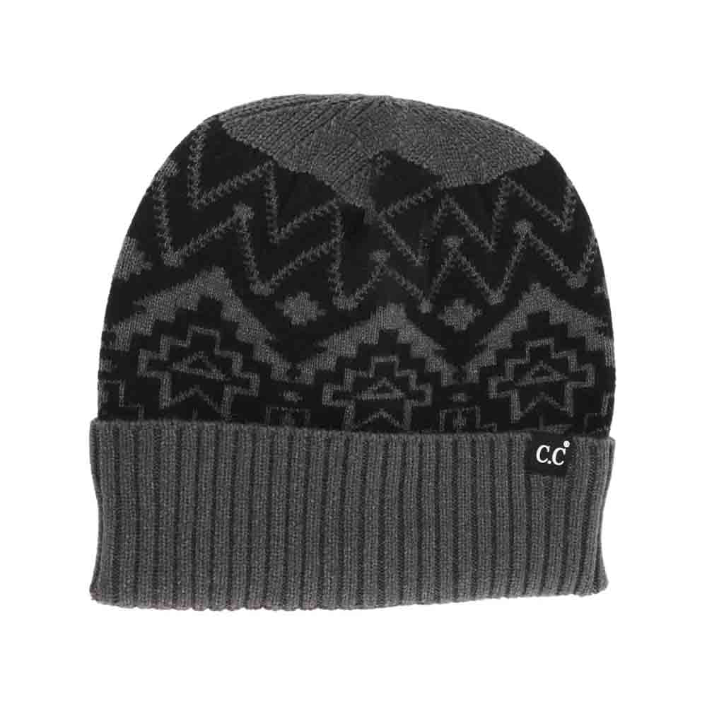Unisex Cuffed Southwestern Print C.C Beanie