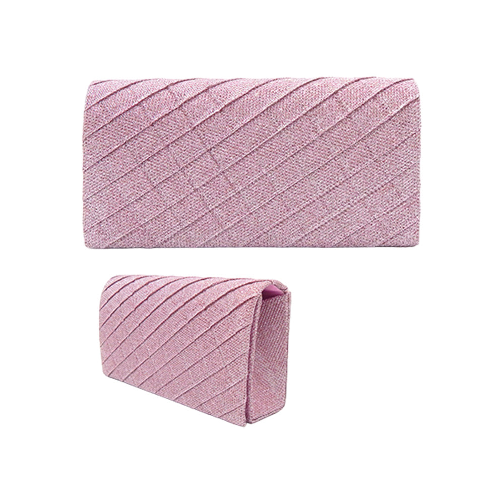 Quilted Sparkly Clutch Bag / Crossbody Bag