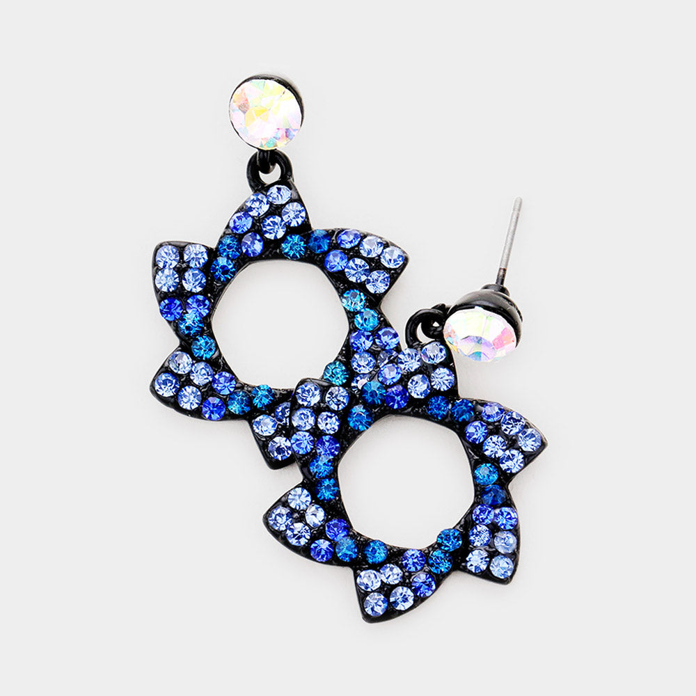 Pendientes de molinillo de cristal