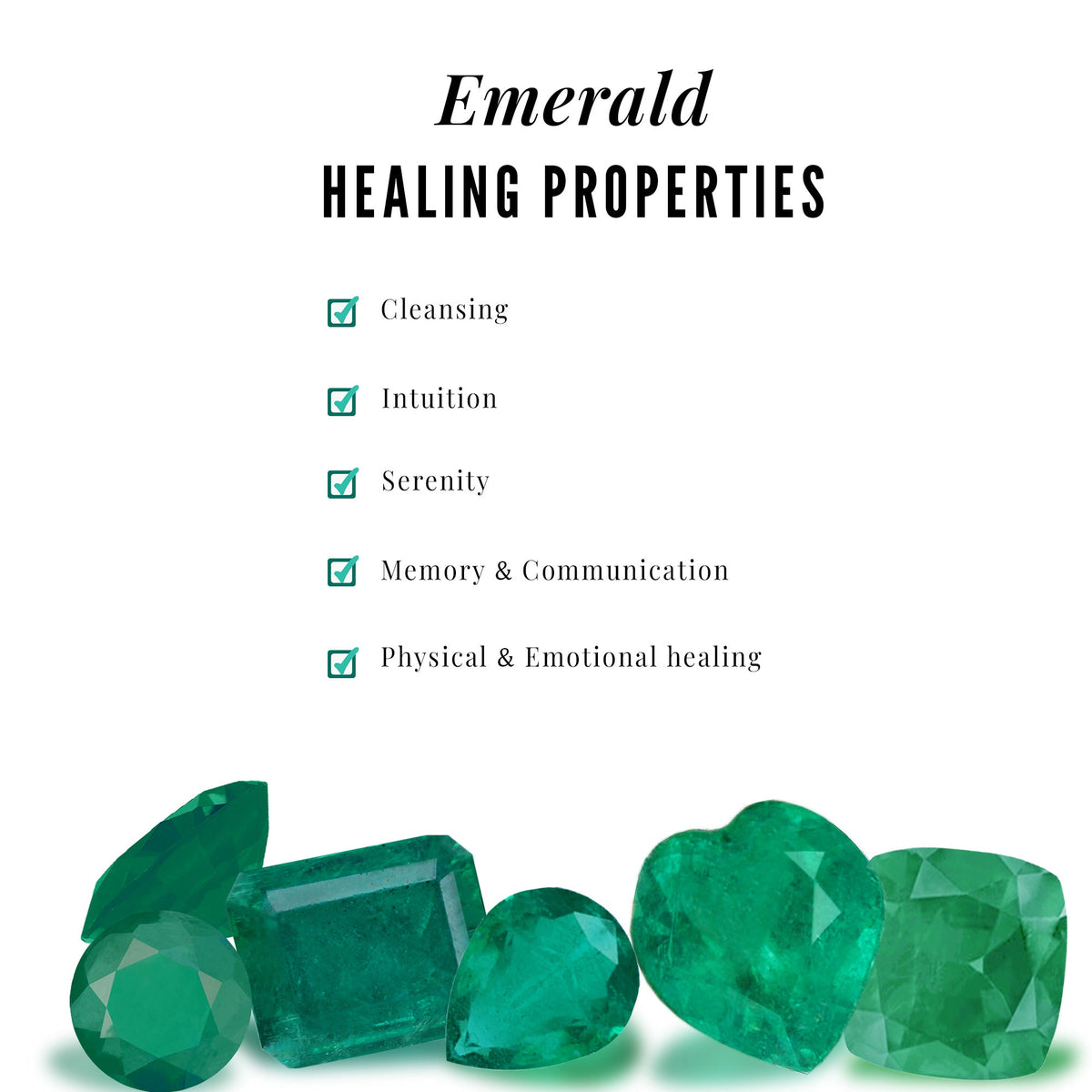 Baguette Cut Emerald and Diamond Half Eternity Band