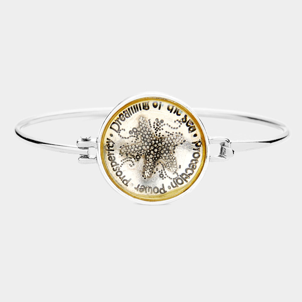 Metal Bubble Starfish Hook Bracelet