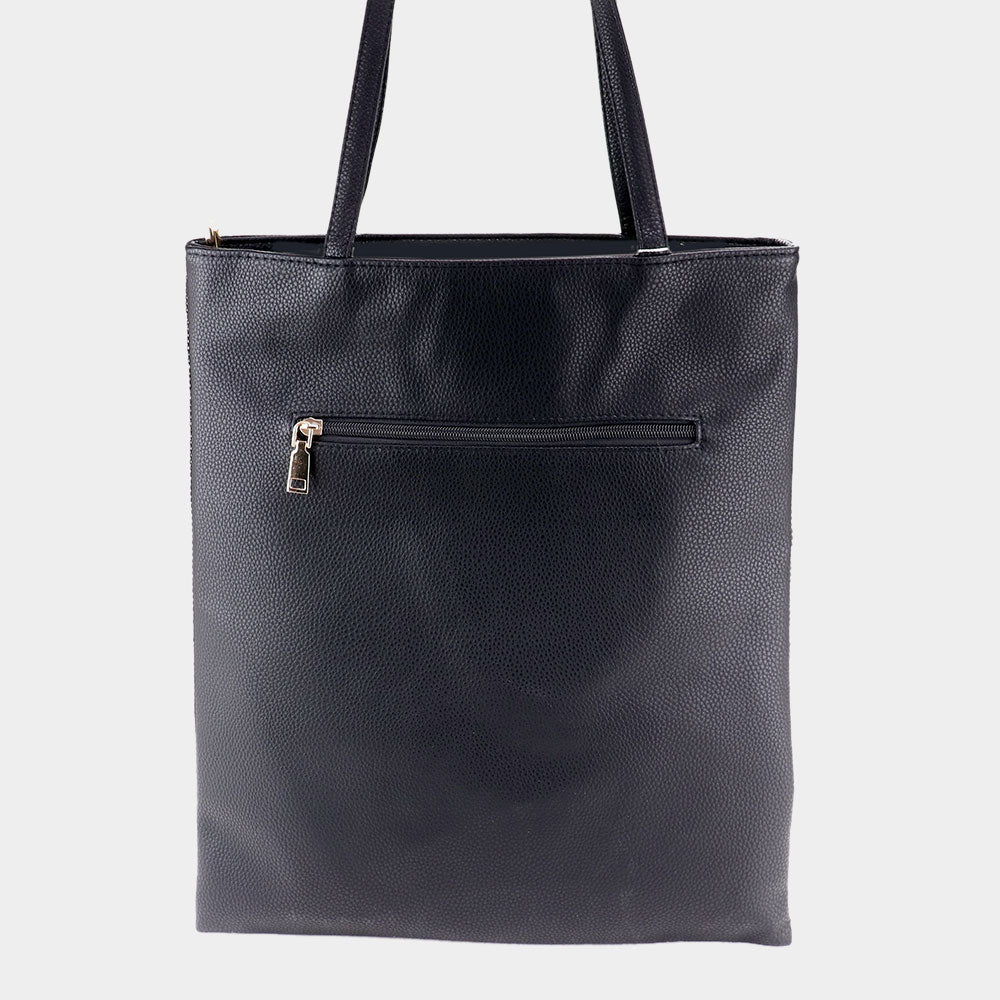 Girl Sequin Faux Leather Shoulder Bag