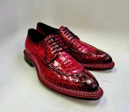 Maurice Floyd Custom Made Alligator Oxford - Red