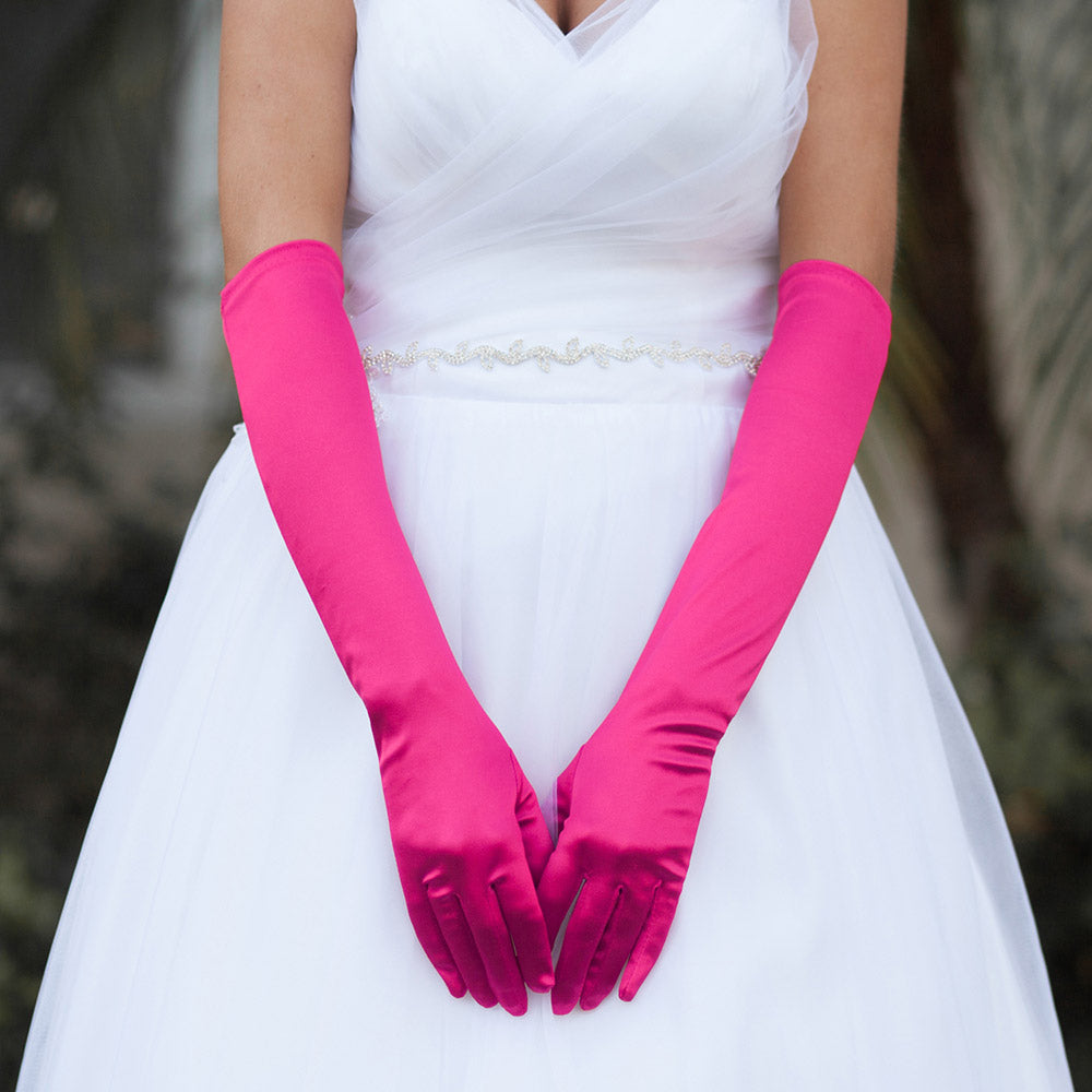 Dressy Satin Wedding Chic Gloves