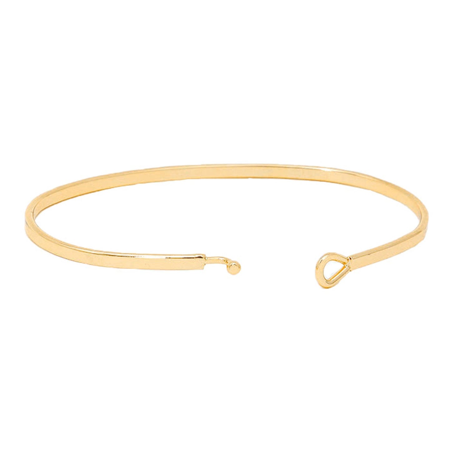 Just Married Thin Metal Hook Bracelet