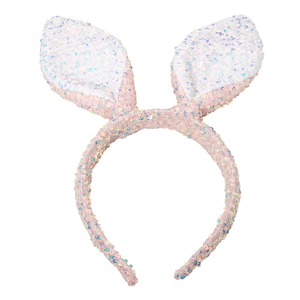 Sparkling Sequin Easter Bunny Ear Headband