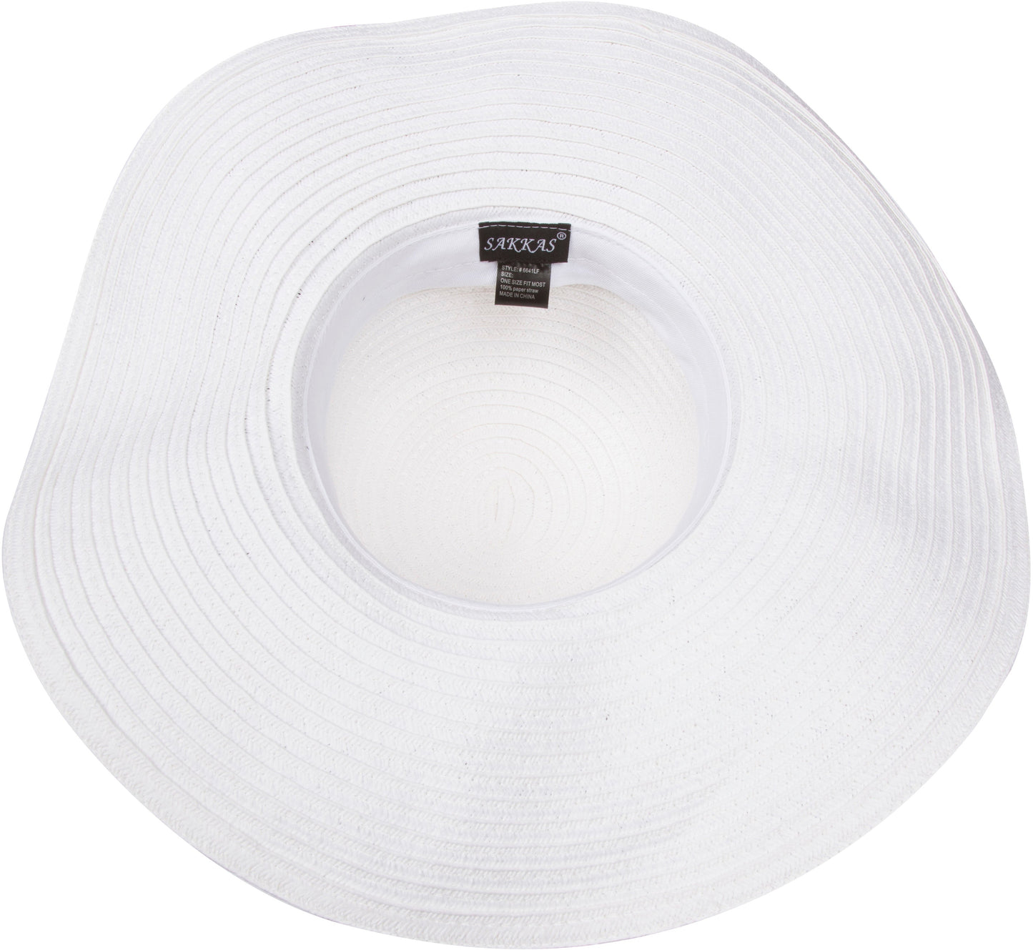 Sakkas Daisy UPF 50+ 100% Paper Straw Flower Accent Wide Brim Floppy Hat