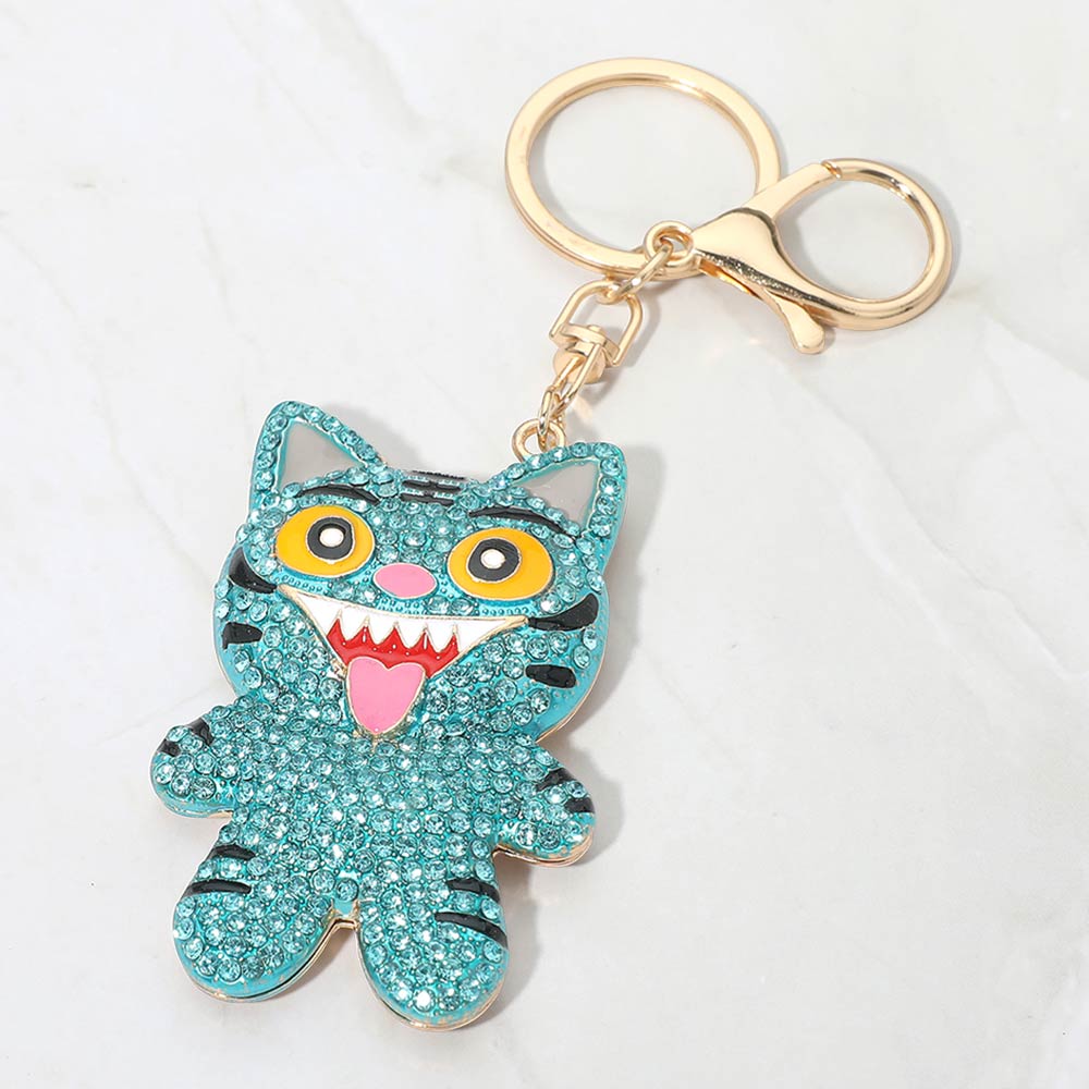 Bling Studded Kpop Demon Hunters Derpy Keychain Bag Charm