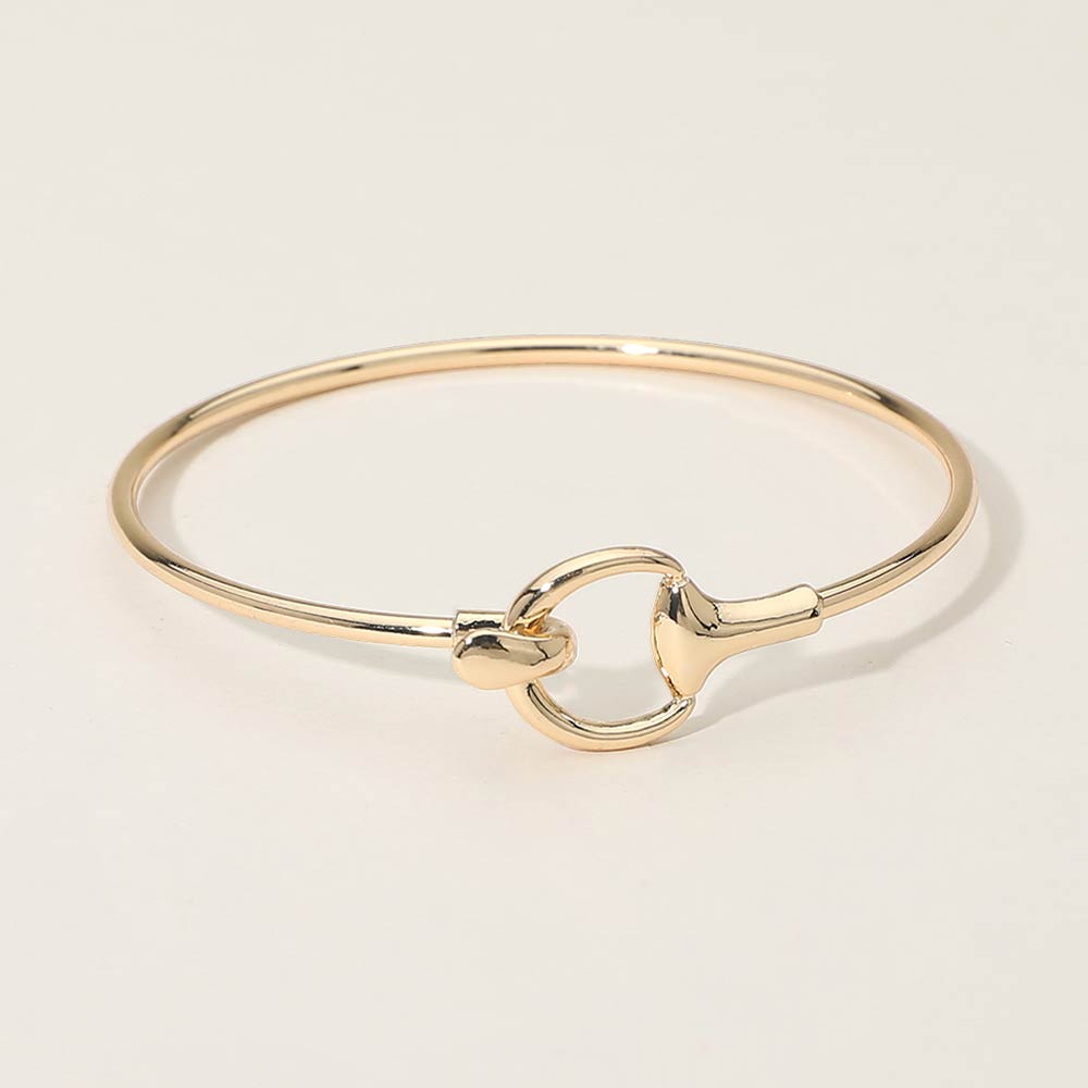 Metal Hook Bangle Bracelet