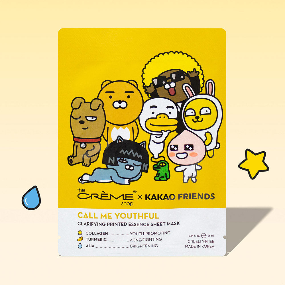 KAKAO FRIENDS CALL ME YOUTHFUL Printed Essence Face Sheet Mask