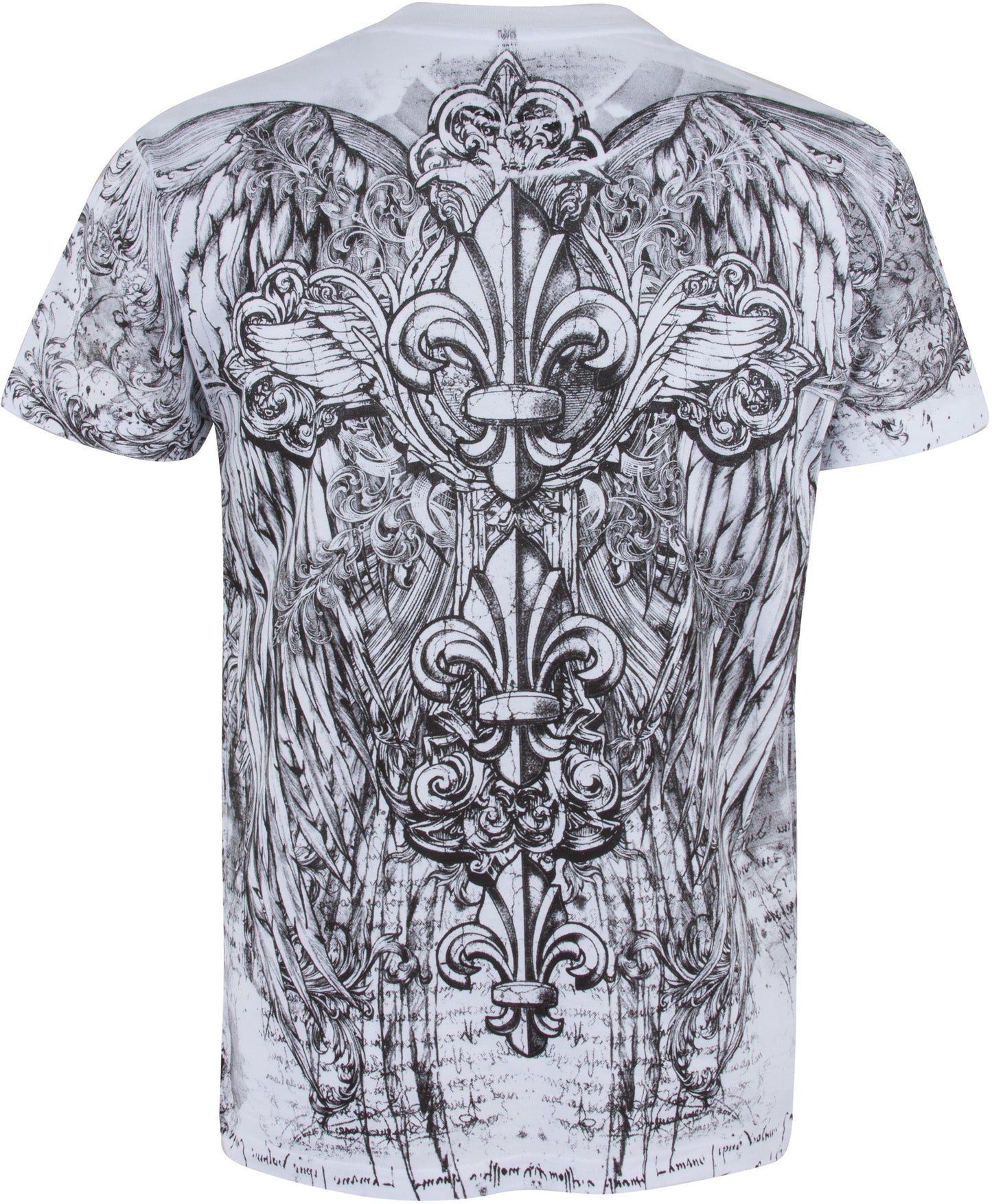 Sakkas Vines and Fleur De Lis Cotton Mens T-Shirt
