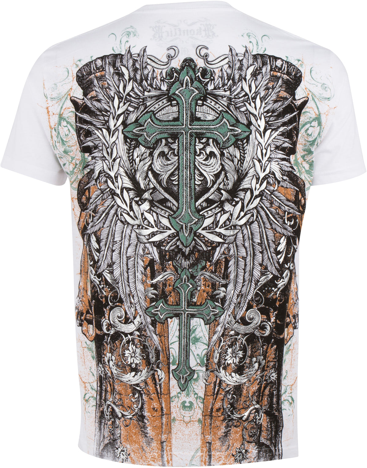 Sakkas Garden of Eden - Camiseta de moda para hombre, con relieve metálico