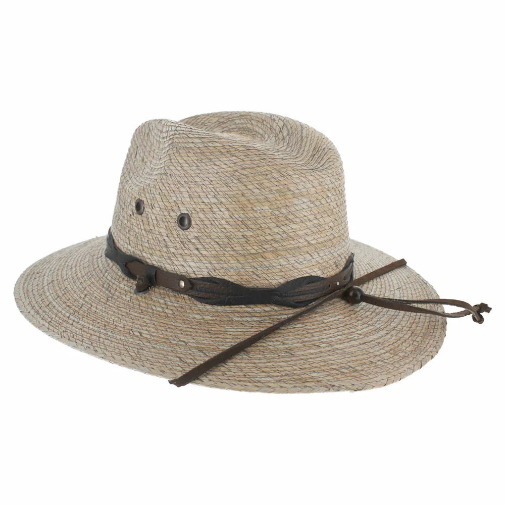 Stetson Marco - Sombrero de safari de paja de palma