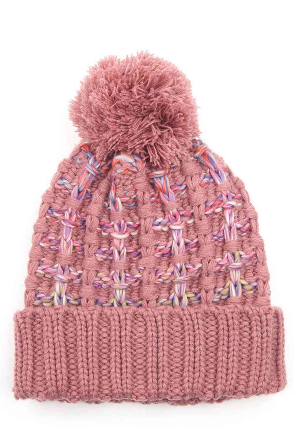 C.C Ombre Double Slipstitch Beanie With Pom