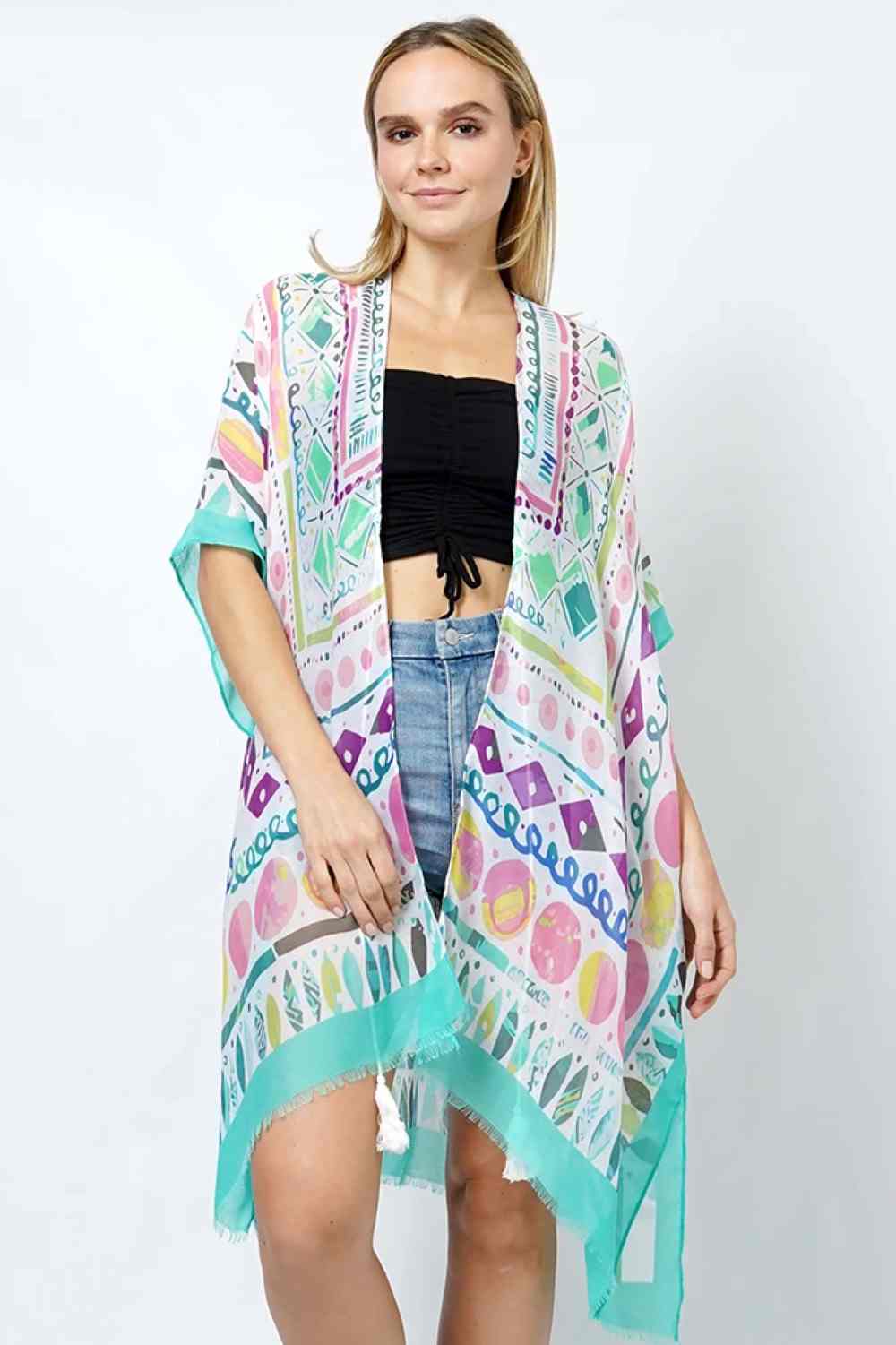 Abstract Print Kimono
