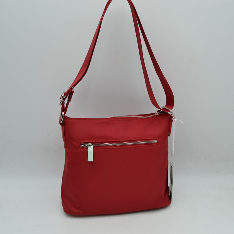 Multi Zipper Crossbody Shoulder Bag with Adjustable Long Strap