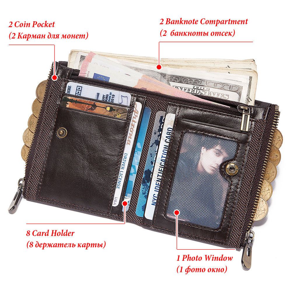 Men's Source Leather For Man First Layer Purses