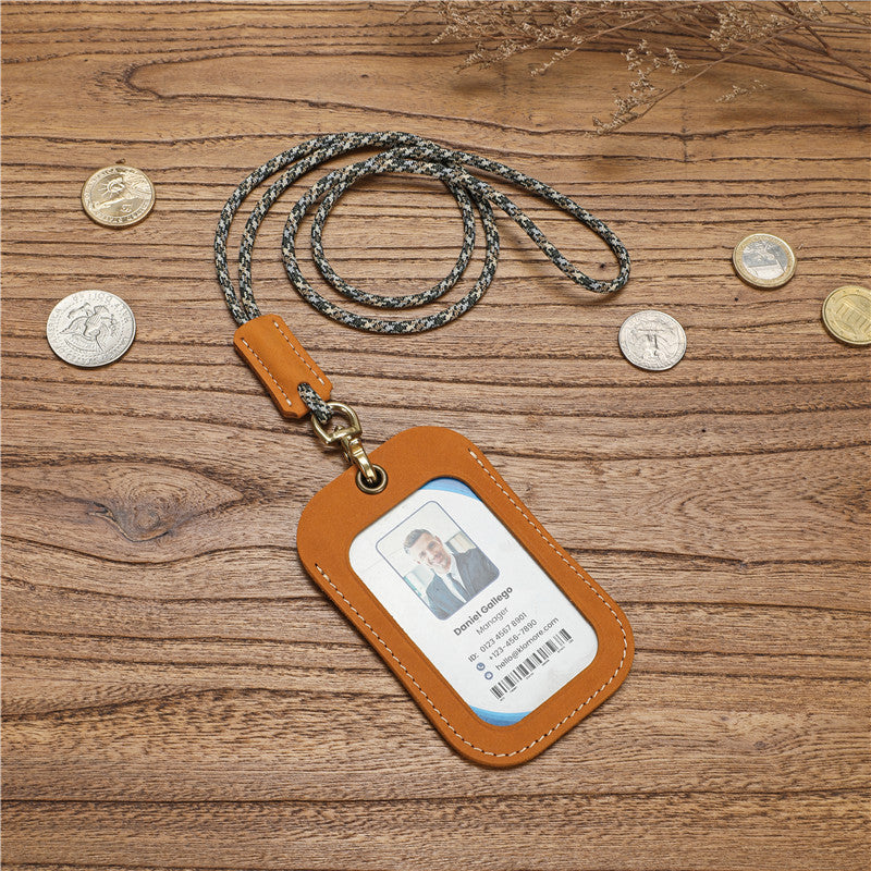 Certificate With Lanyard Badge Entry Exit Card Holder