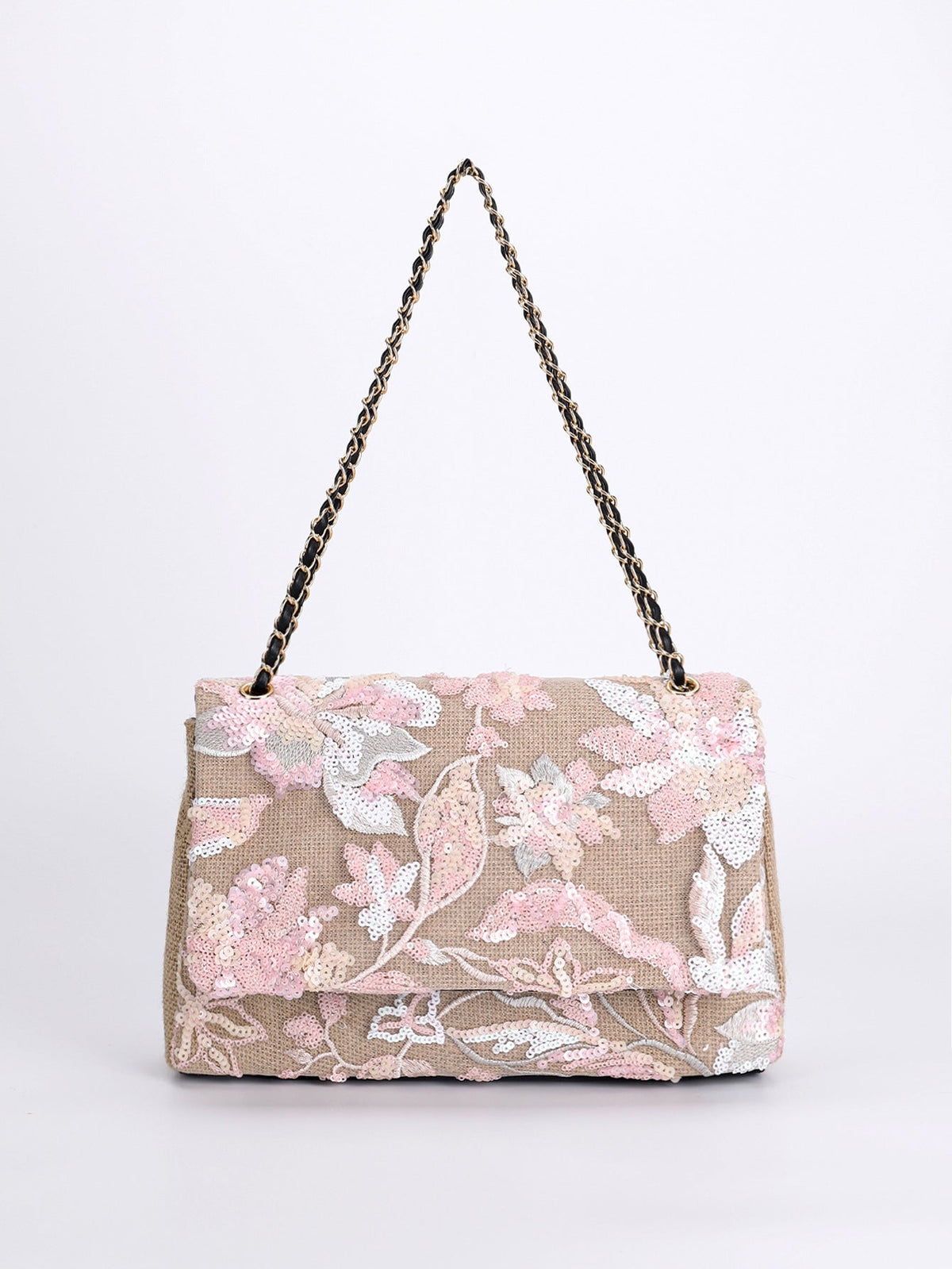 Embroidered Sequins Summer Niche Woven Straw High Bags