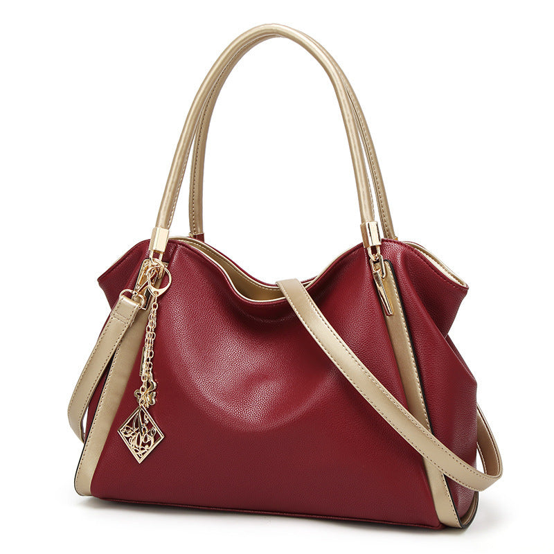 Women's Big Portable Large Capacity Soft Leather Shoulder Bags